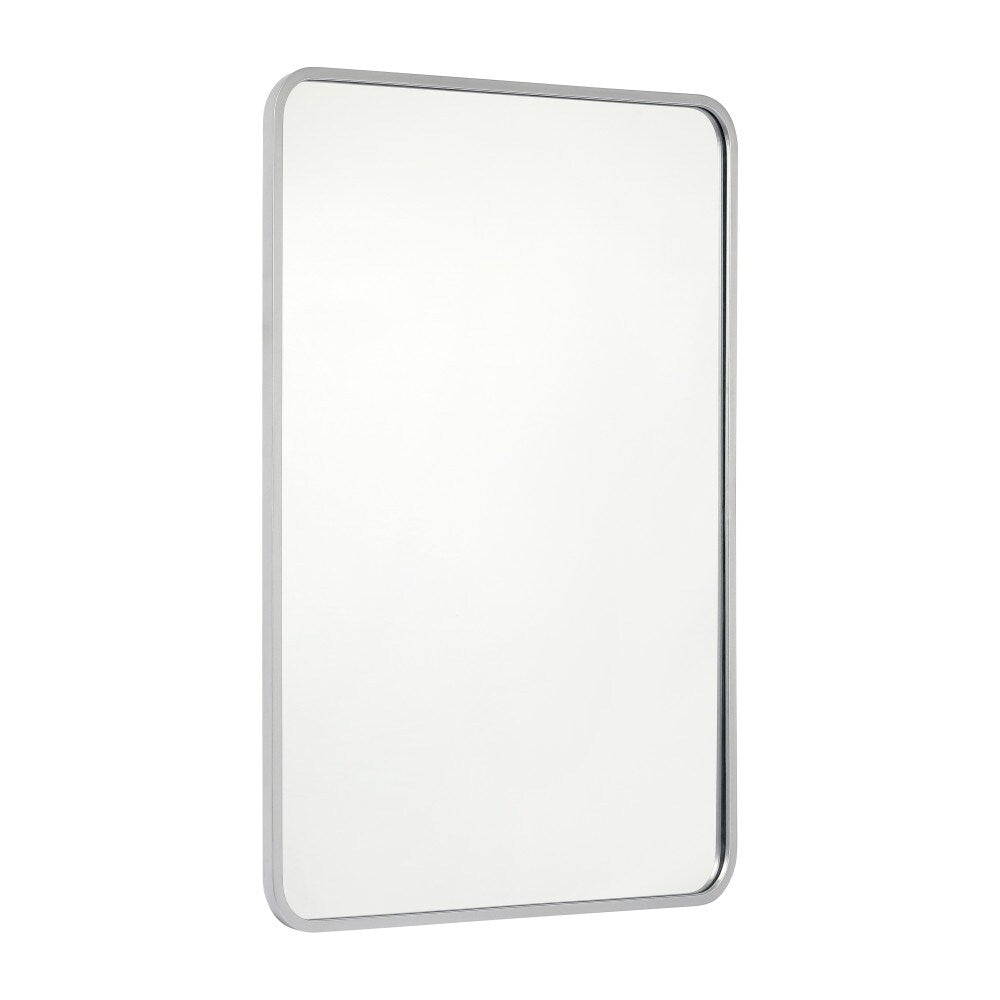 Wall Mount Shatterproof Rectangular Accent Wall Mirror with Metal Frame