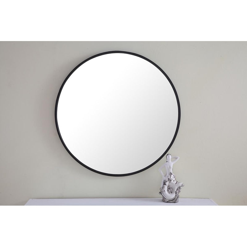 Carson Carrington Labbemala Metal Frame Round Mirror