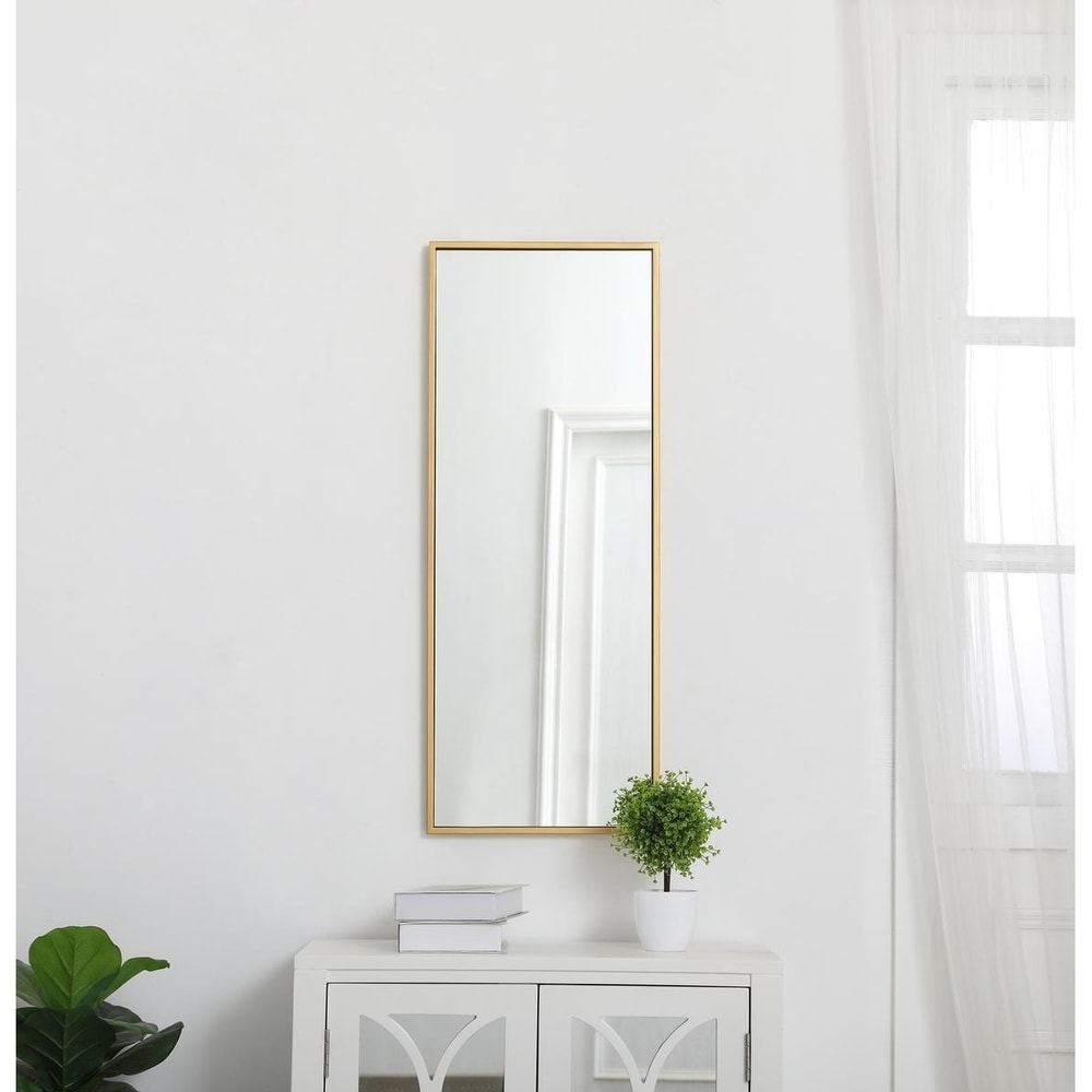 Carson Carrington Salsnas Metal Frame Rectangular Mirror