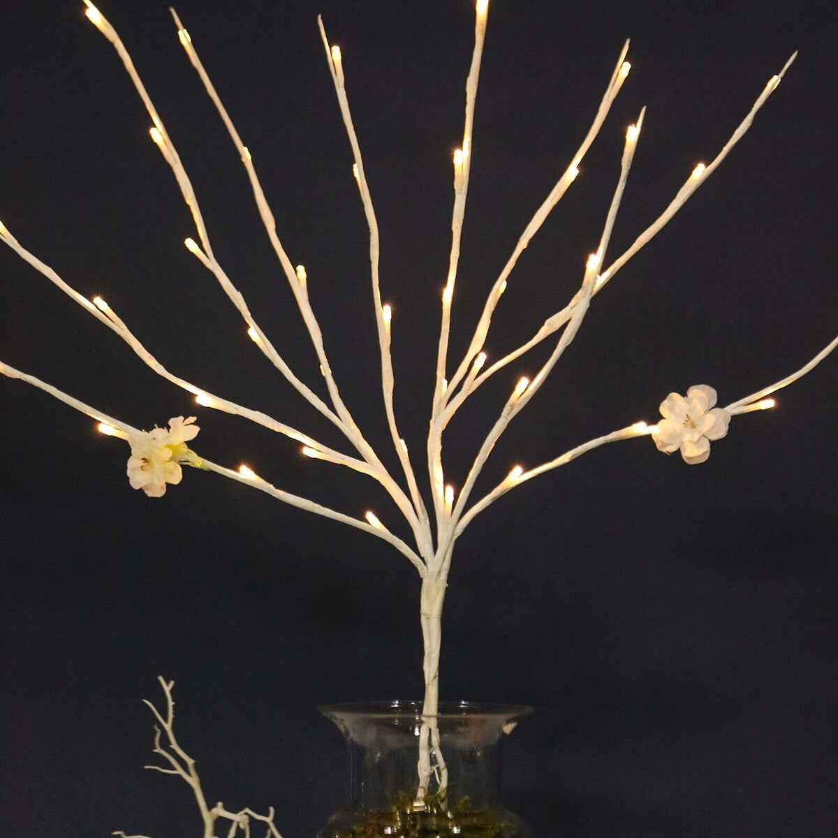 6 Pcs White 31 Inch LED Branch Lights for Centerpieces