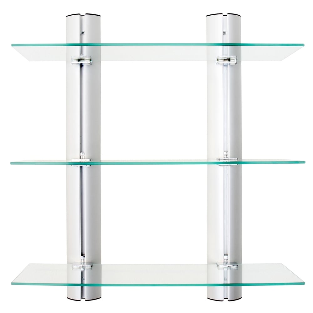 Danya B. Wall-mounted Glass Bathroom Shelving Unit