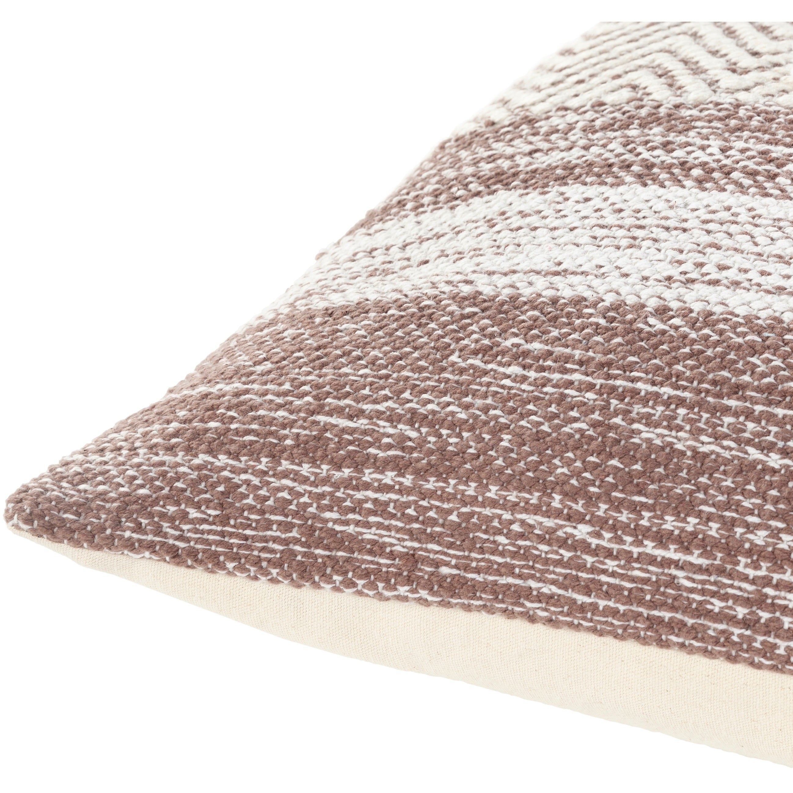 Livabliss Aldys Hand Woven Cozy Heathered Throw Pillow