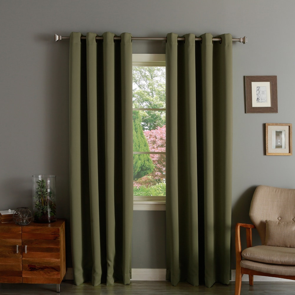 Aurora Home Grommet Top Insulated 108-inch Blackout Curtain Panel Pair