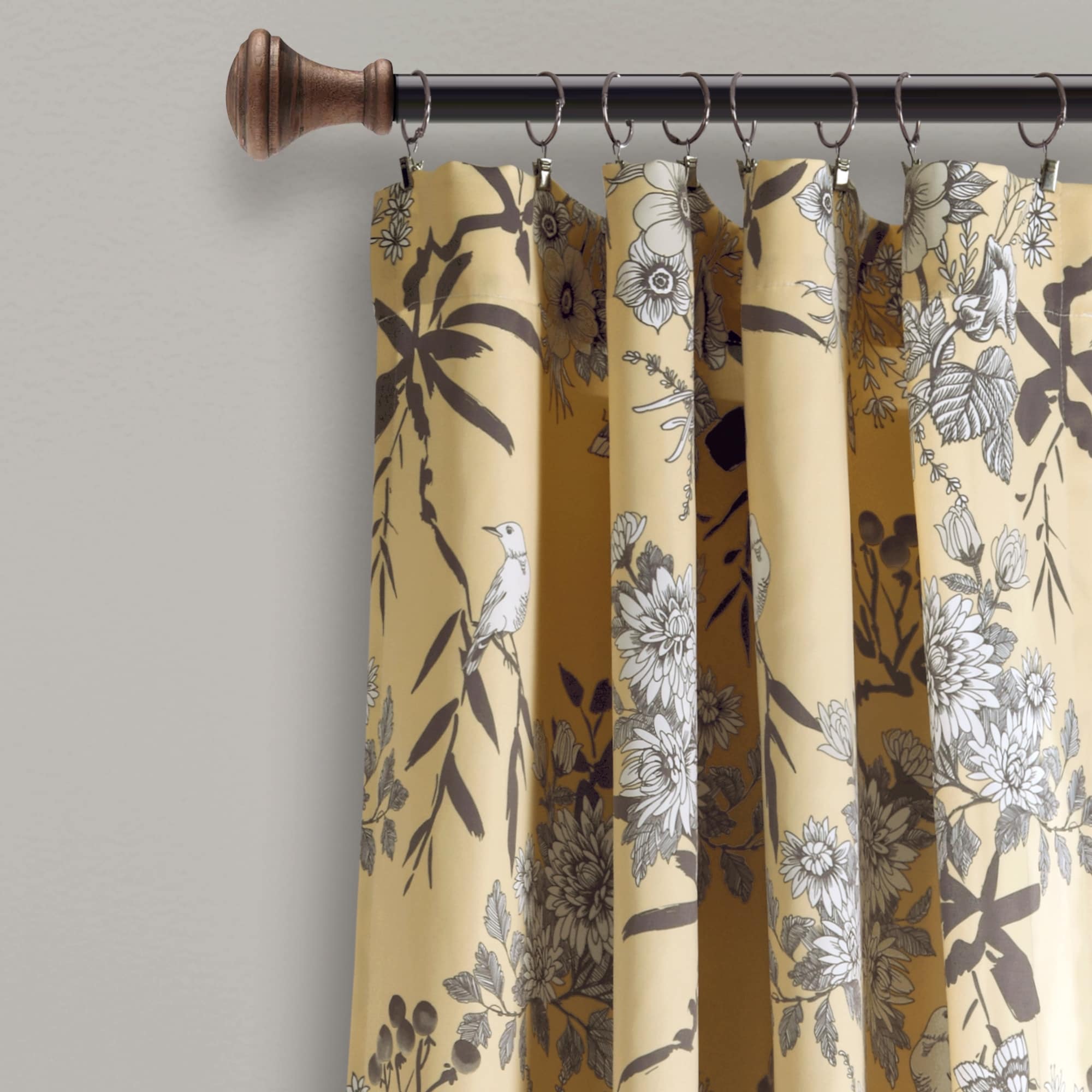 The Gray Barn Dogwood Floral Curtain Panel Pair