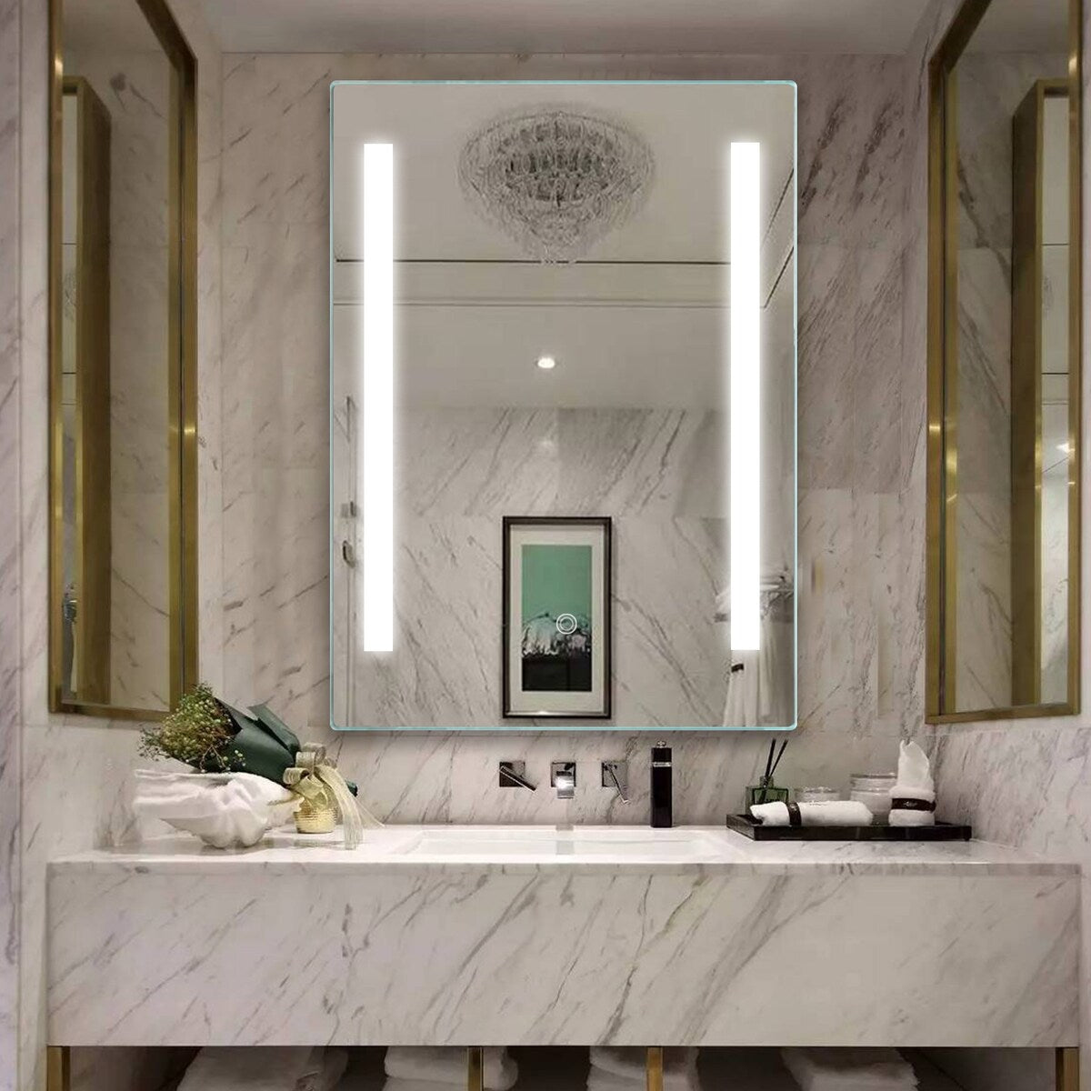 ExBrite LED Bathroom Mirror with Stepless Dimming