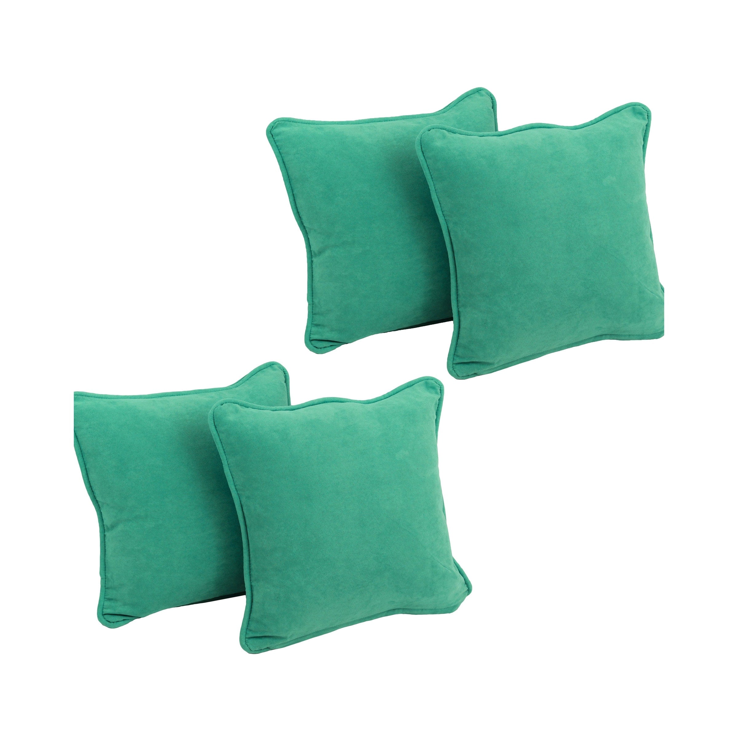 Blazing Needles 18-Inch Microsuede Throw Pillows (Set of 4)