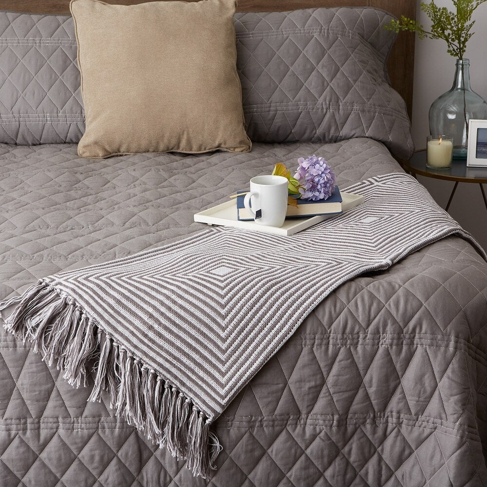 Porch & Den Crestridge Woven Cotton Throw