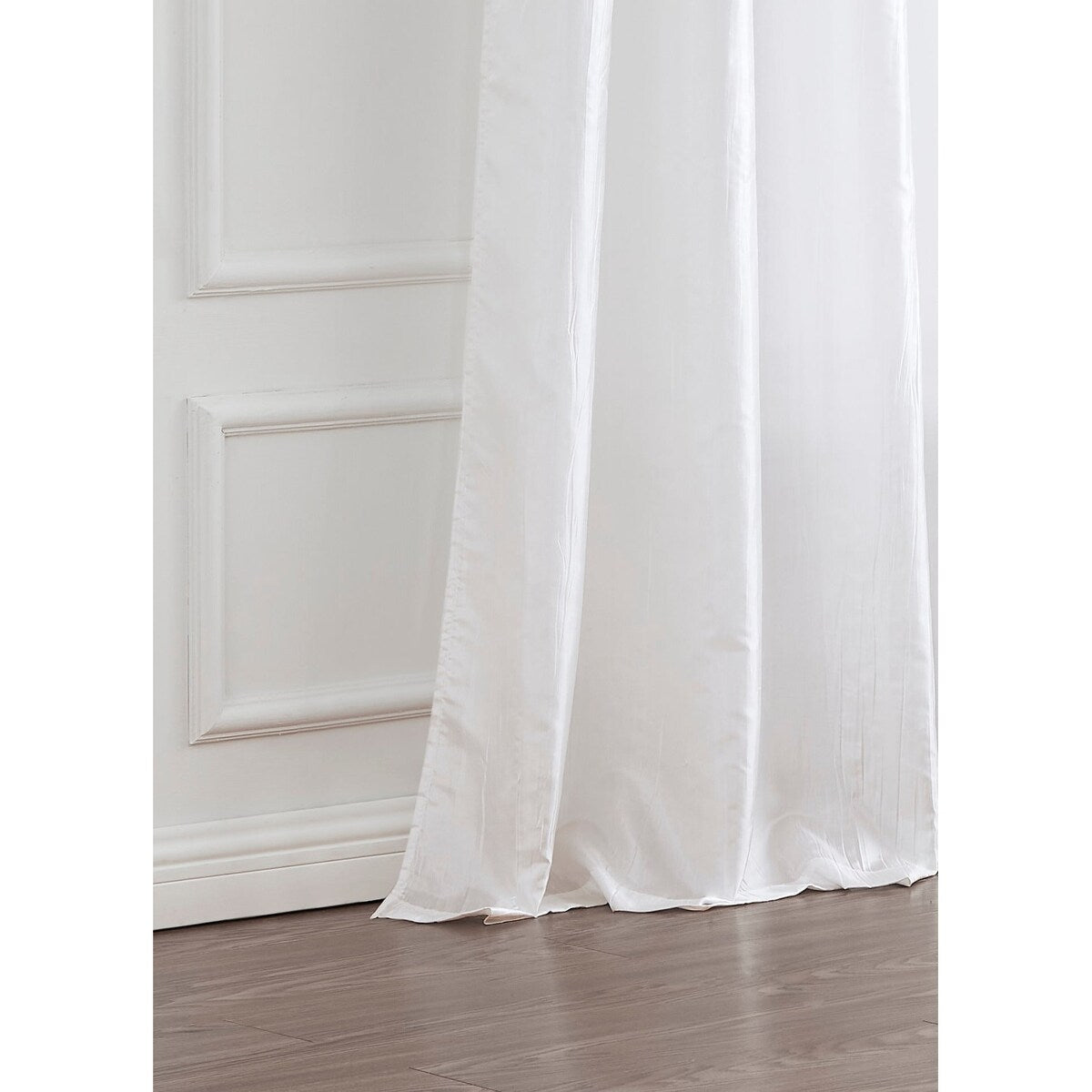 Dainty Home Verona Crushed Silk Light Filtering Grommet Single Panel Extra Wide Curtains