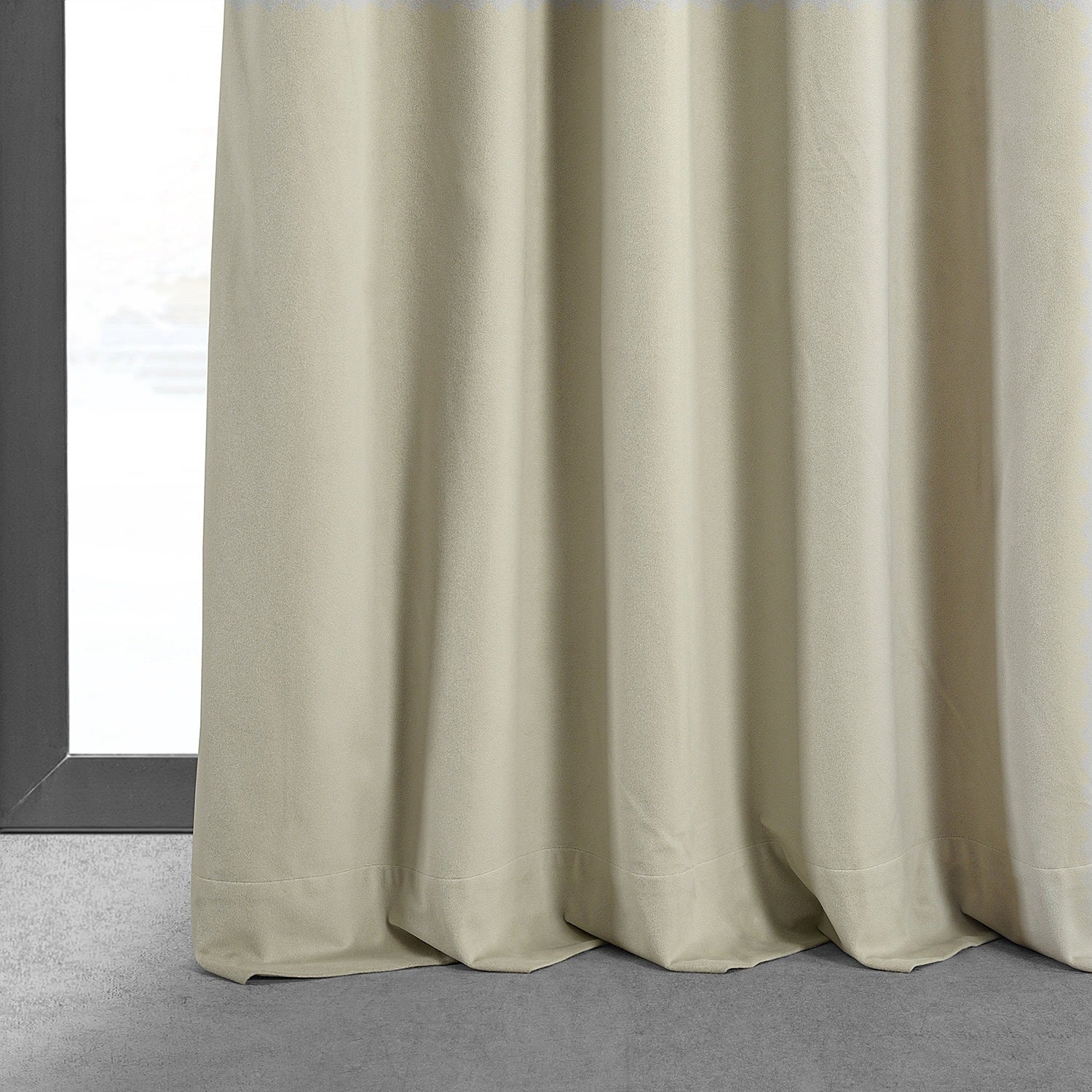 Exclusive Fabrics Signature Velvet Blackout Curtains (1 Panel) - Luxurious Single Drapery for Enhanced Light Blockage