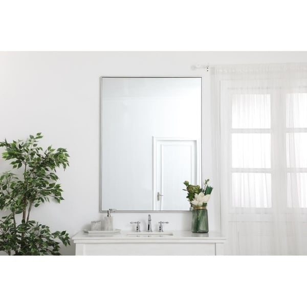 Carson Carrington Salsnas Metal Frame Rectangular Mirror