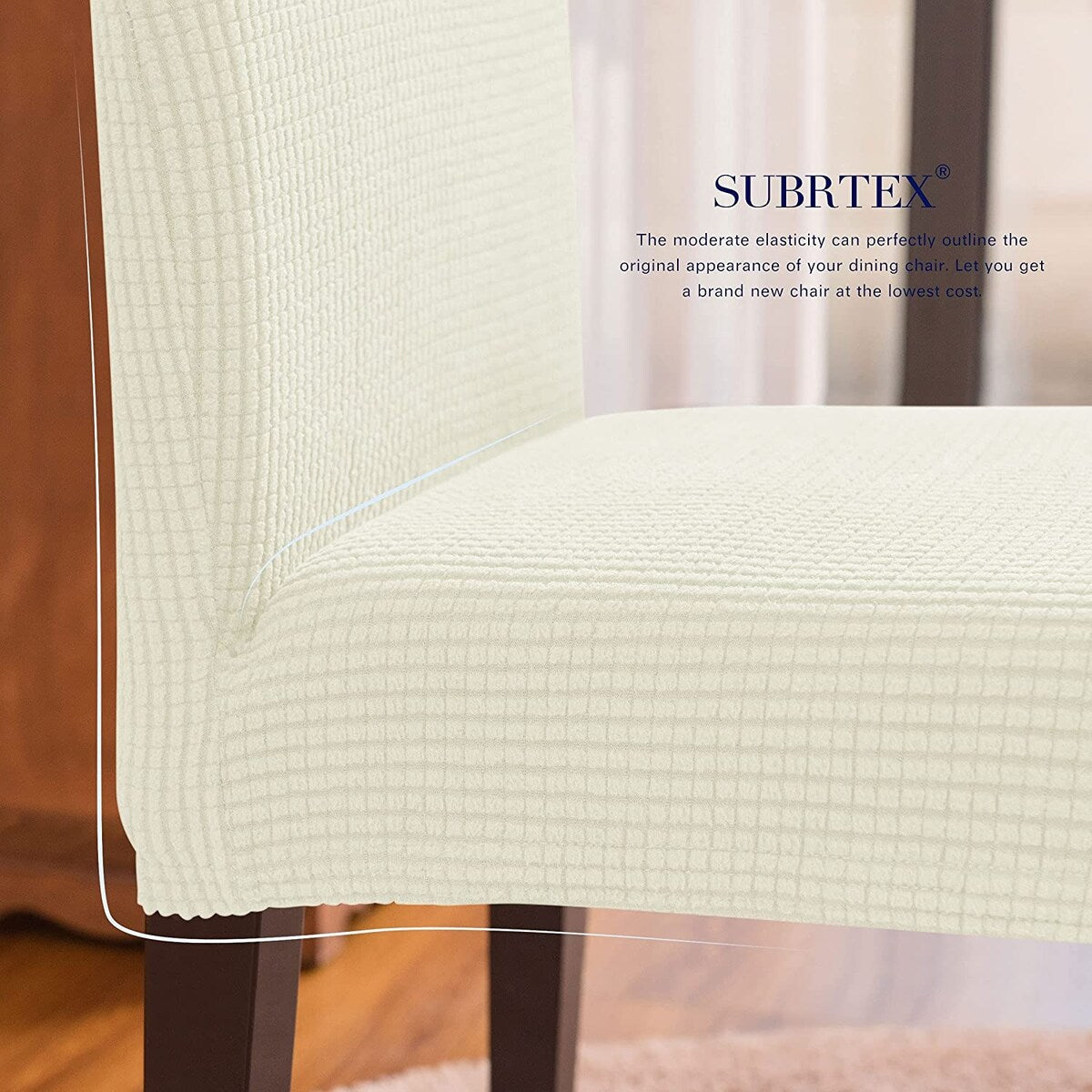 Subrtex Dining Chair Slipcover Set of 2 Furniture Protector