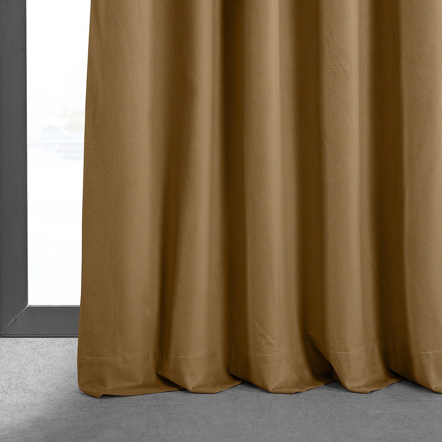 Exclusive Fabrics Signature Velvet Blackout Curtains (1 Panel) - Luxurious Single Drapery for Enhanced Light Blockage