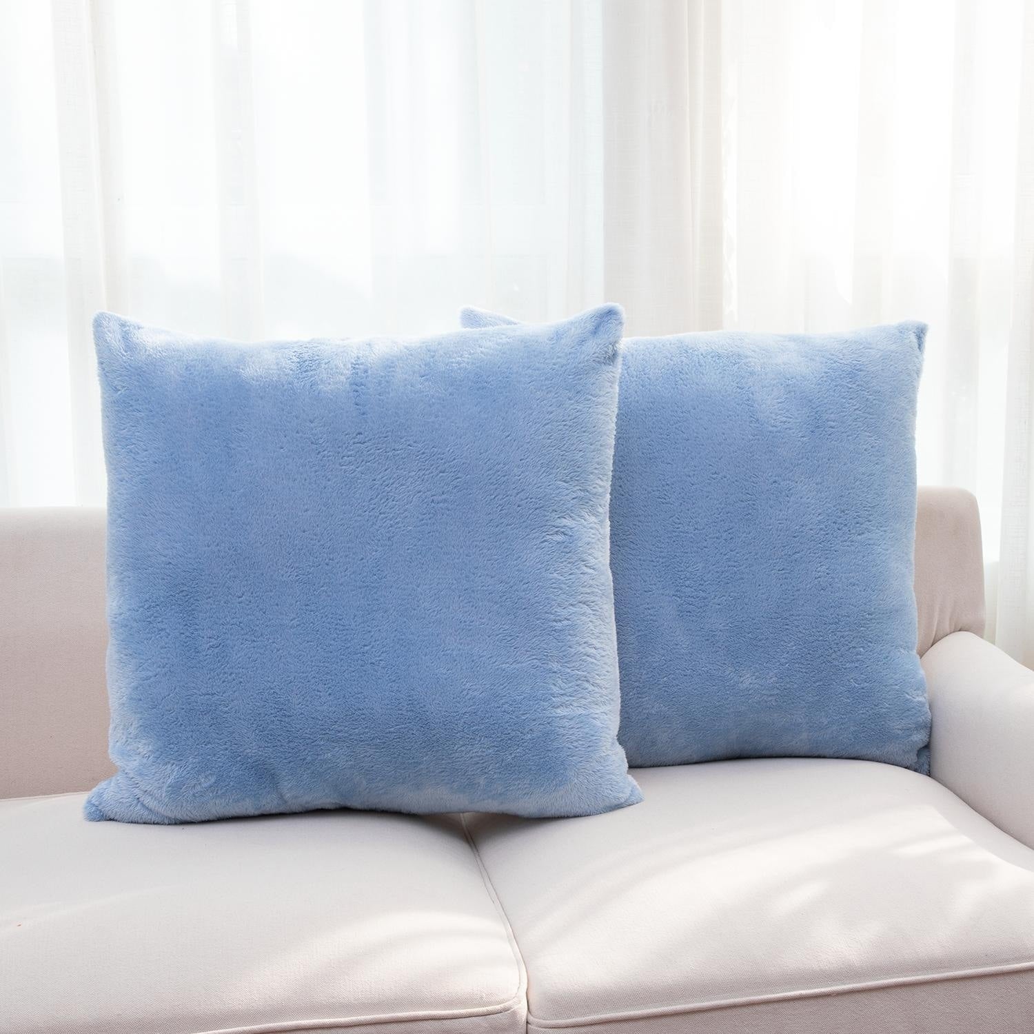 Cheer Collection Set of 2 Ultra Soft and Fluffy Throw Pillow