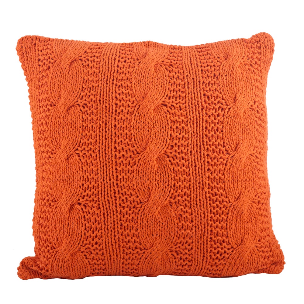 Cable Knit Design Throw Pillow