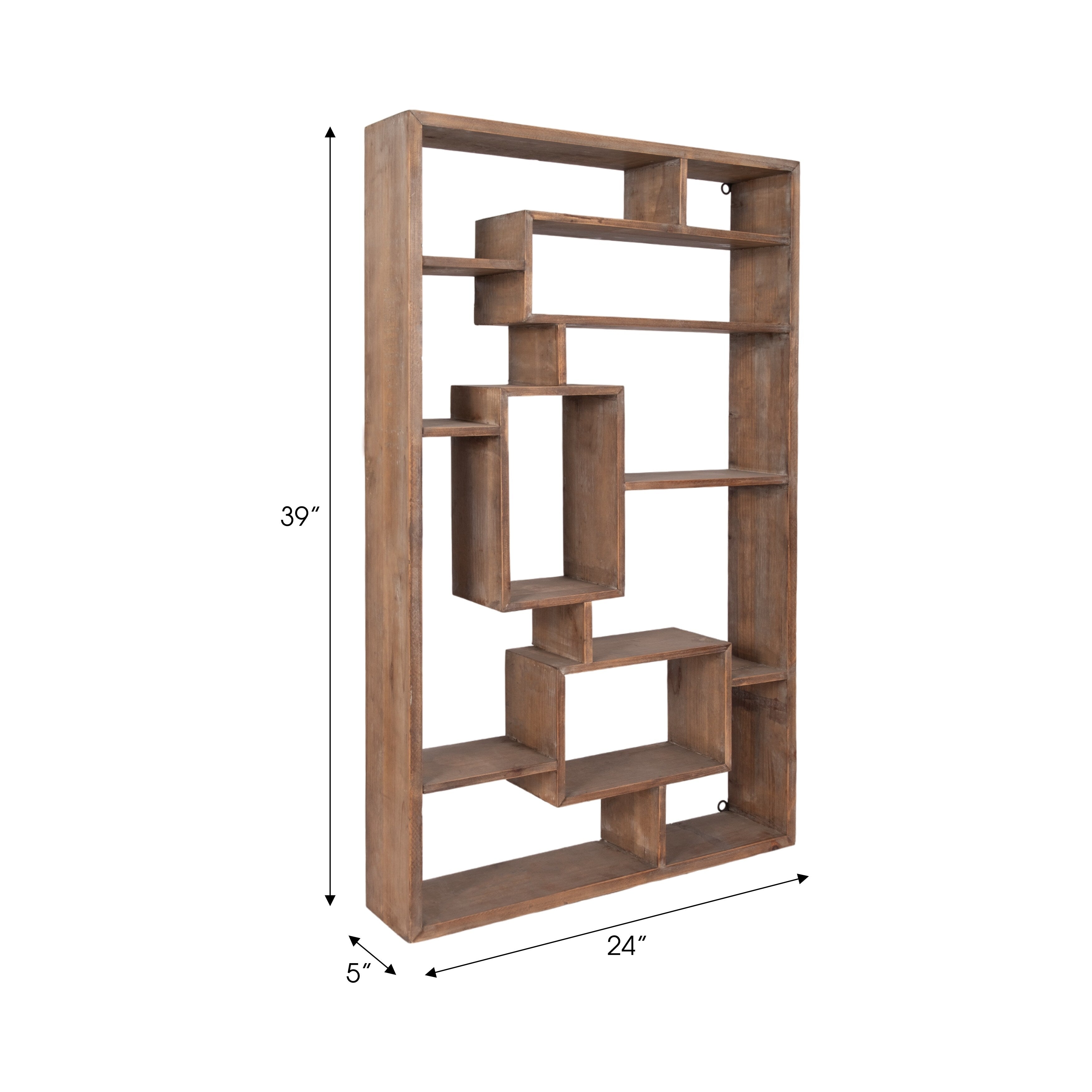 Sagebrook Home Geometric Wall Shelf - 39 x 5 x 24