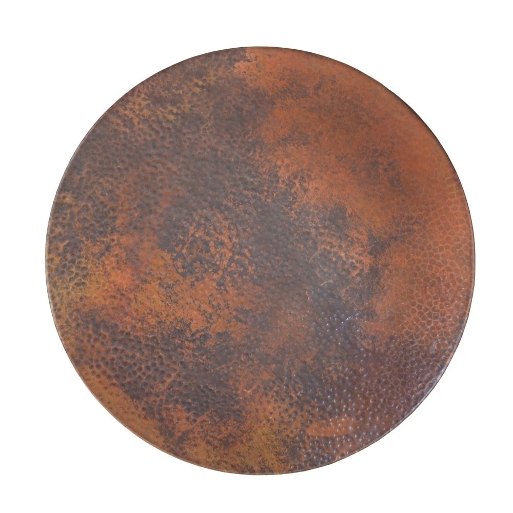 Hammered Tempered Copper 20-inch Lazy Susan