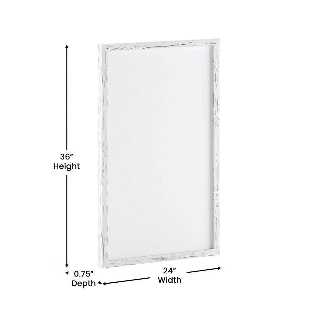 Commercial Wall Mount White Board with Marker, Eraser, and Magnets