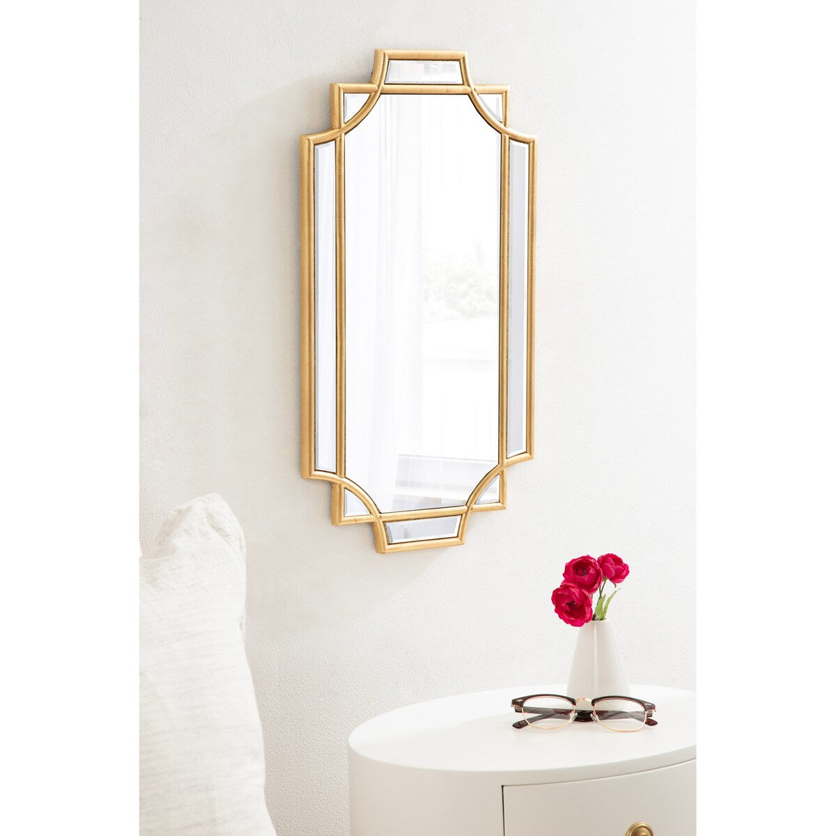 Kate and Laurel Minuette Traditional Decorative Framed Wall Mirror