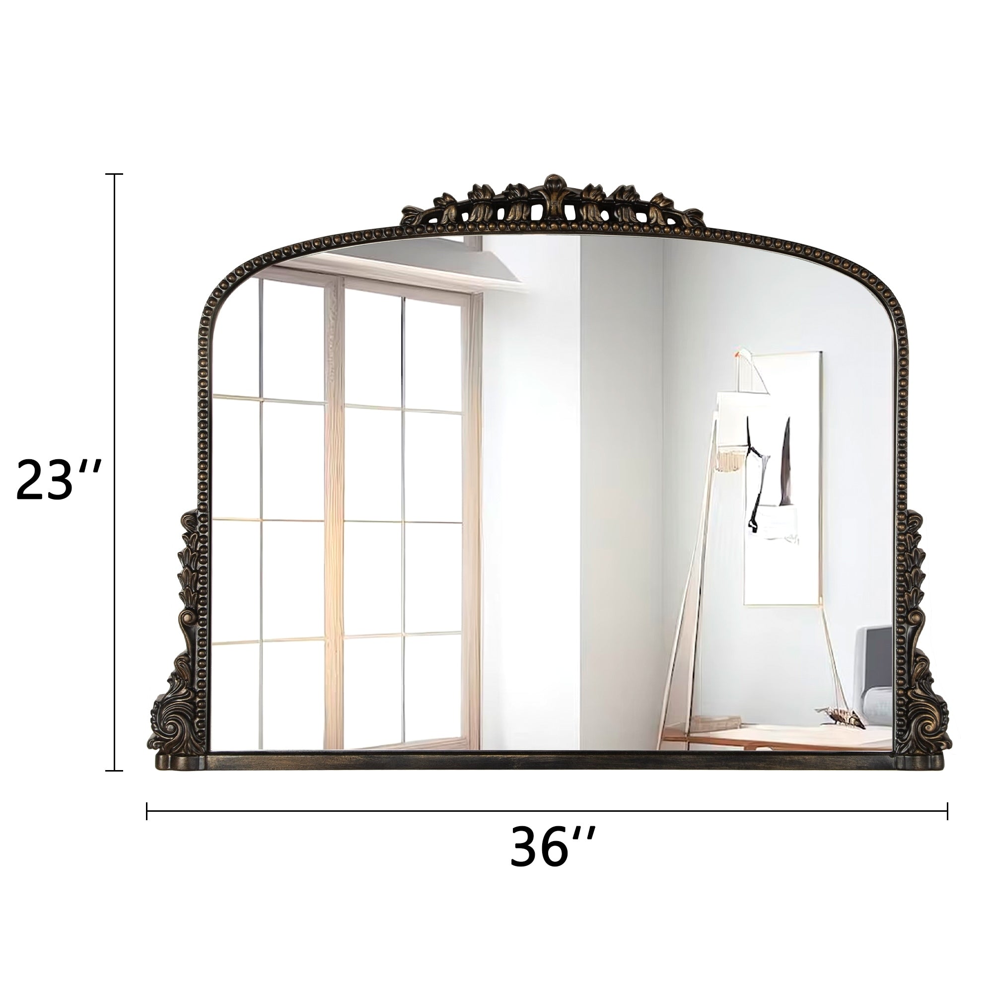 Arch Wall Mirror Baroque Accent Mirrors - 36×23