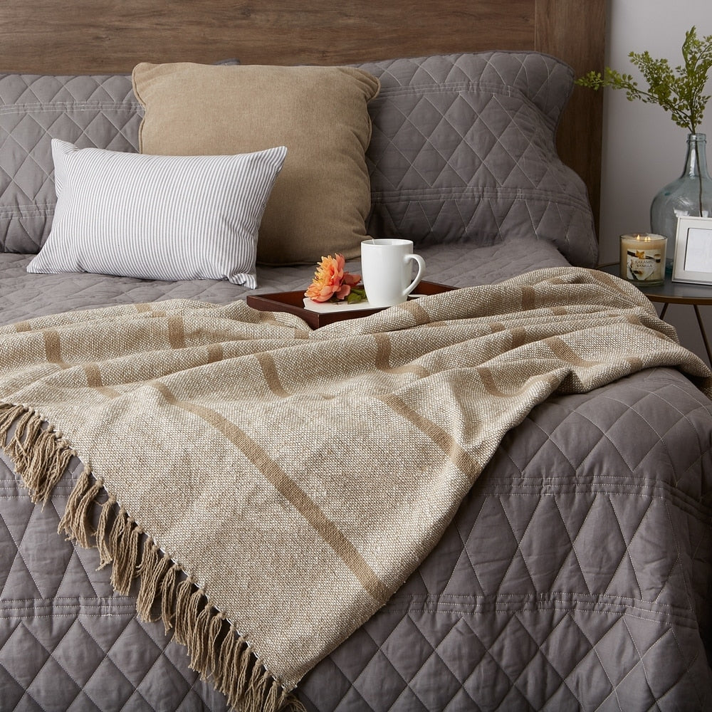 Porch & Den Crestridge Woven Cotton Throw