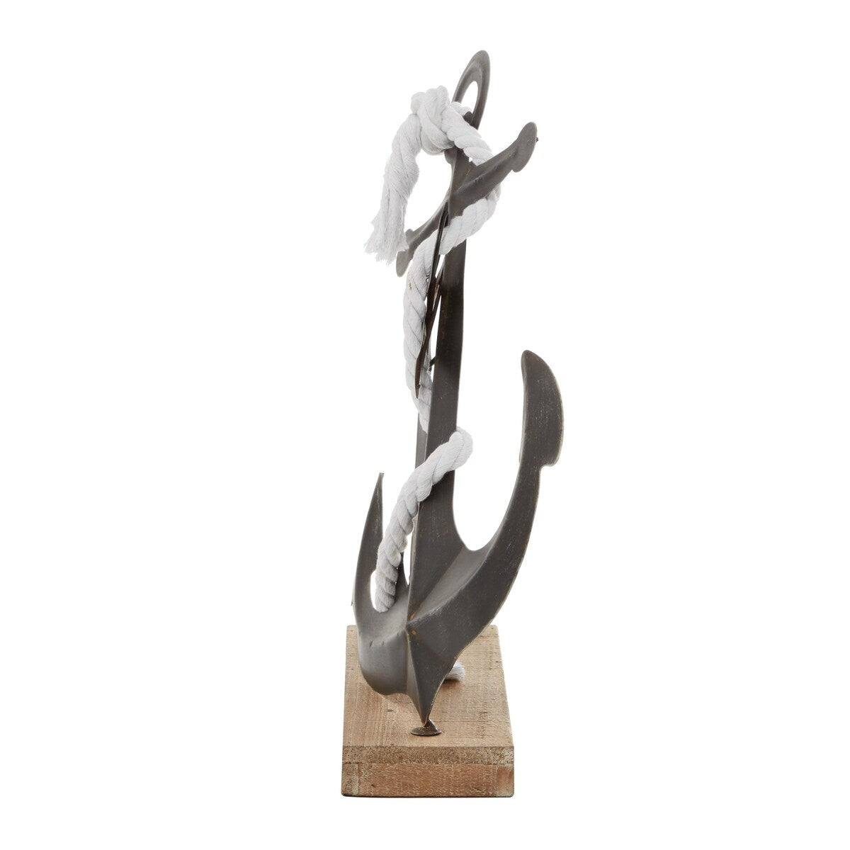 Metal Anchor Decorative Sculpture - Black - Roche River Decor