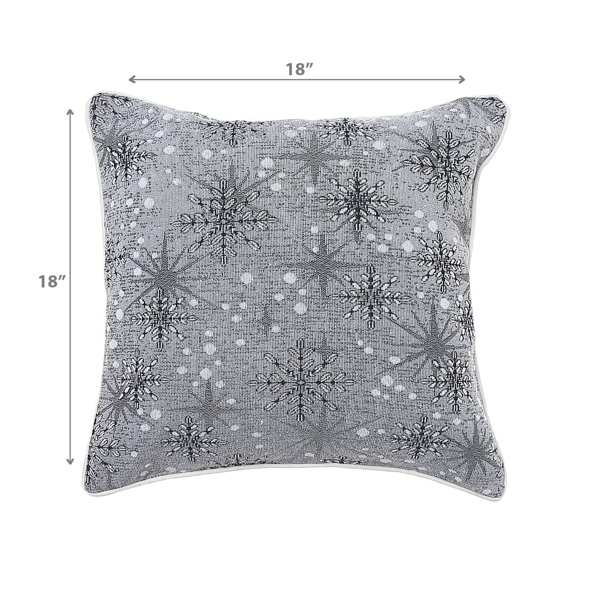 Tapestry Cushion Snowflake 18 X 18 - Set of 2