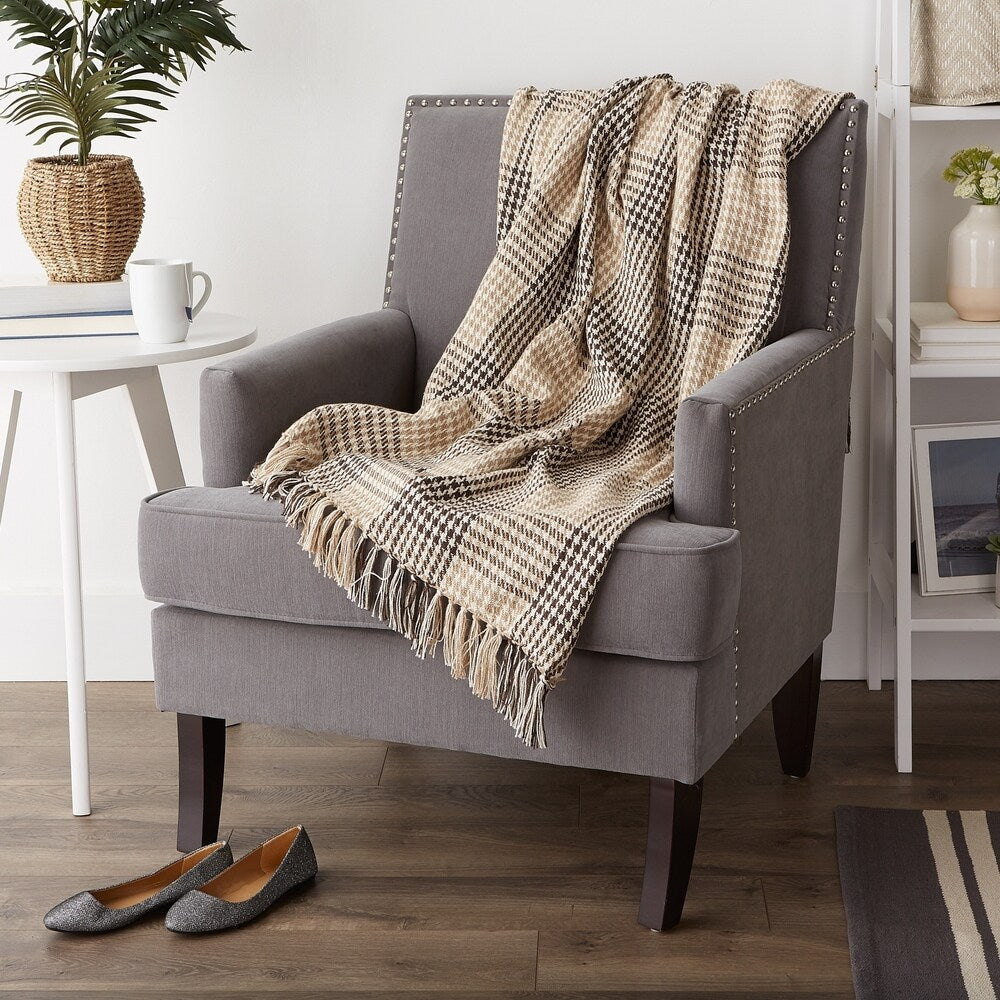 Porch & Den Crestridge Woven Cotton Throw