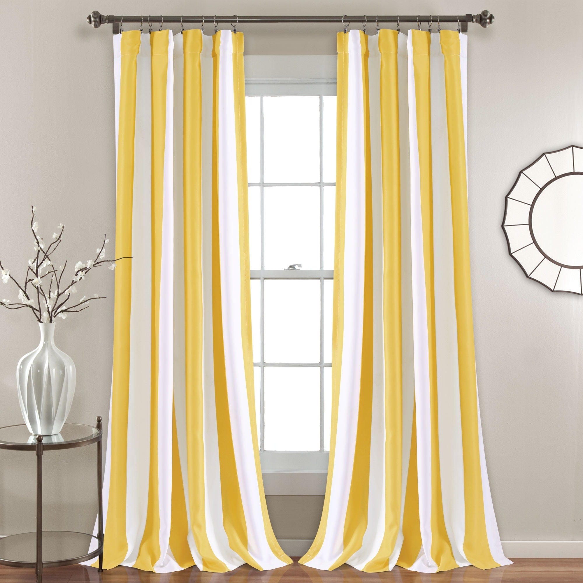 Lush Decor Wilbur Blackout Window Curtain Panel Pair