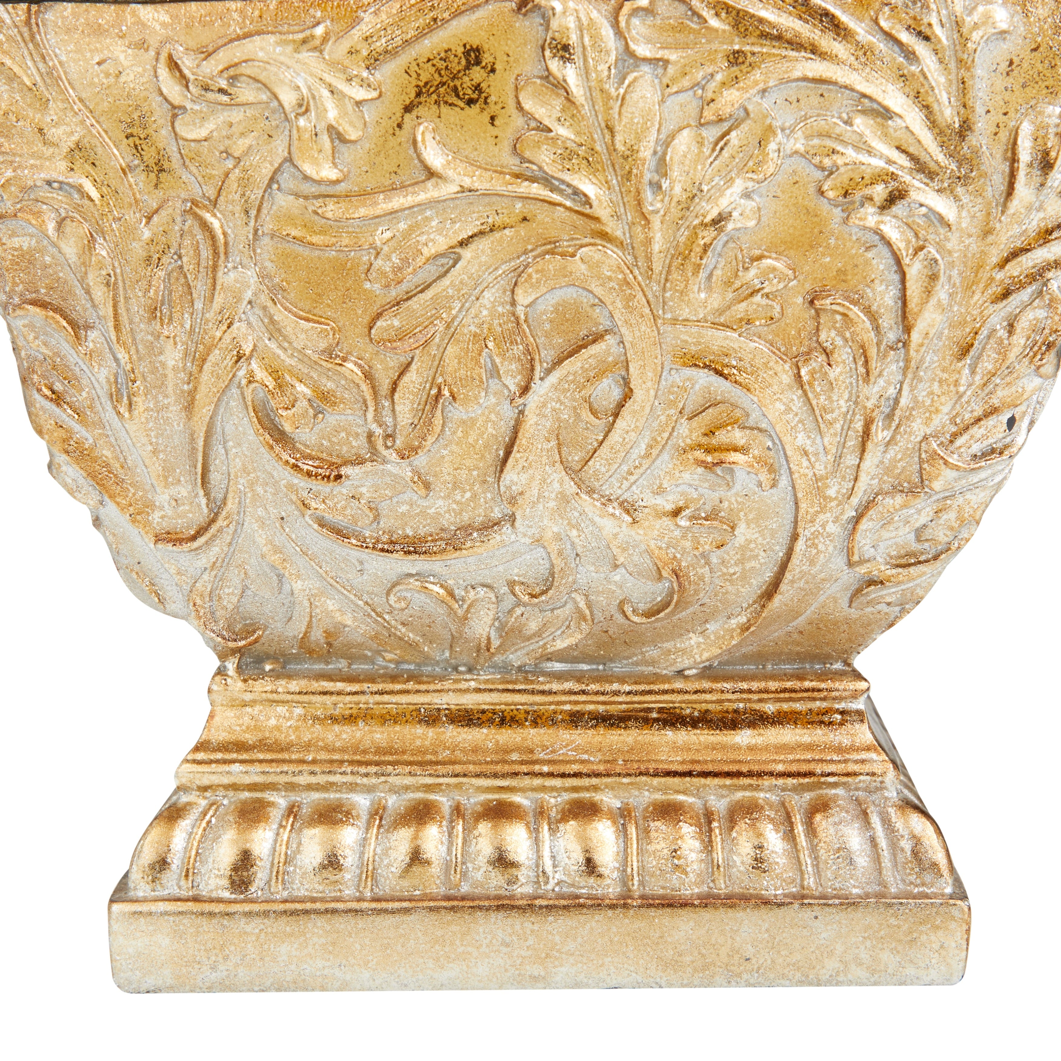 Gold Polystone Traditional Decorative Jar 12 x 8 x 8