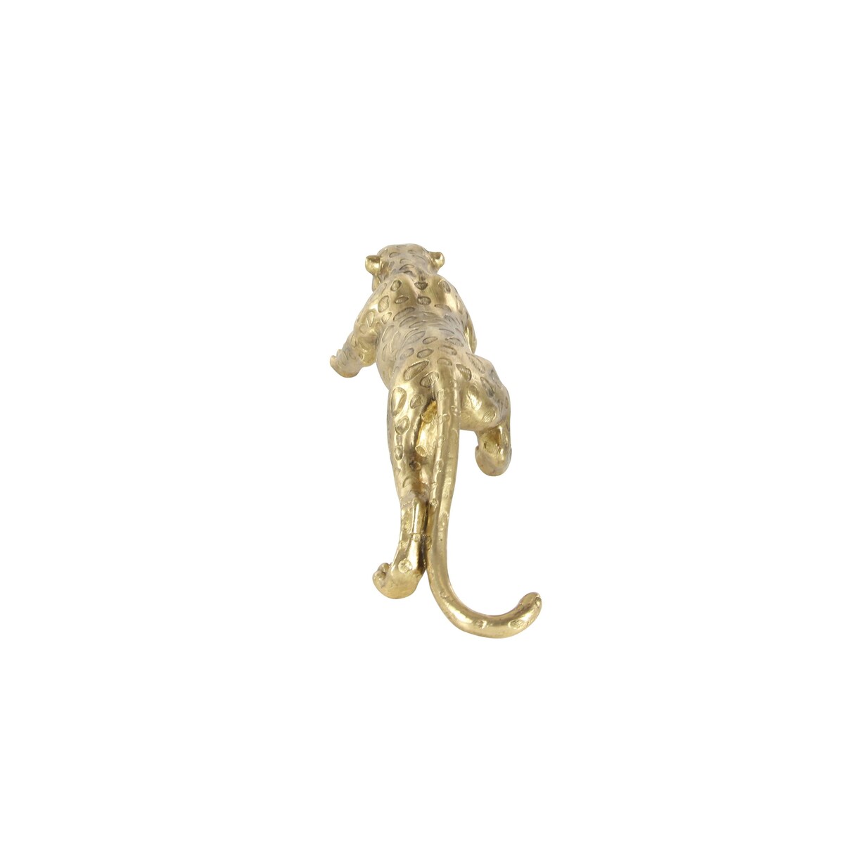 Polystone Leopard Decorative Sculpture - Gold - Roche River Decor