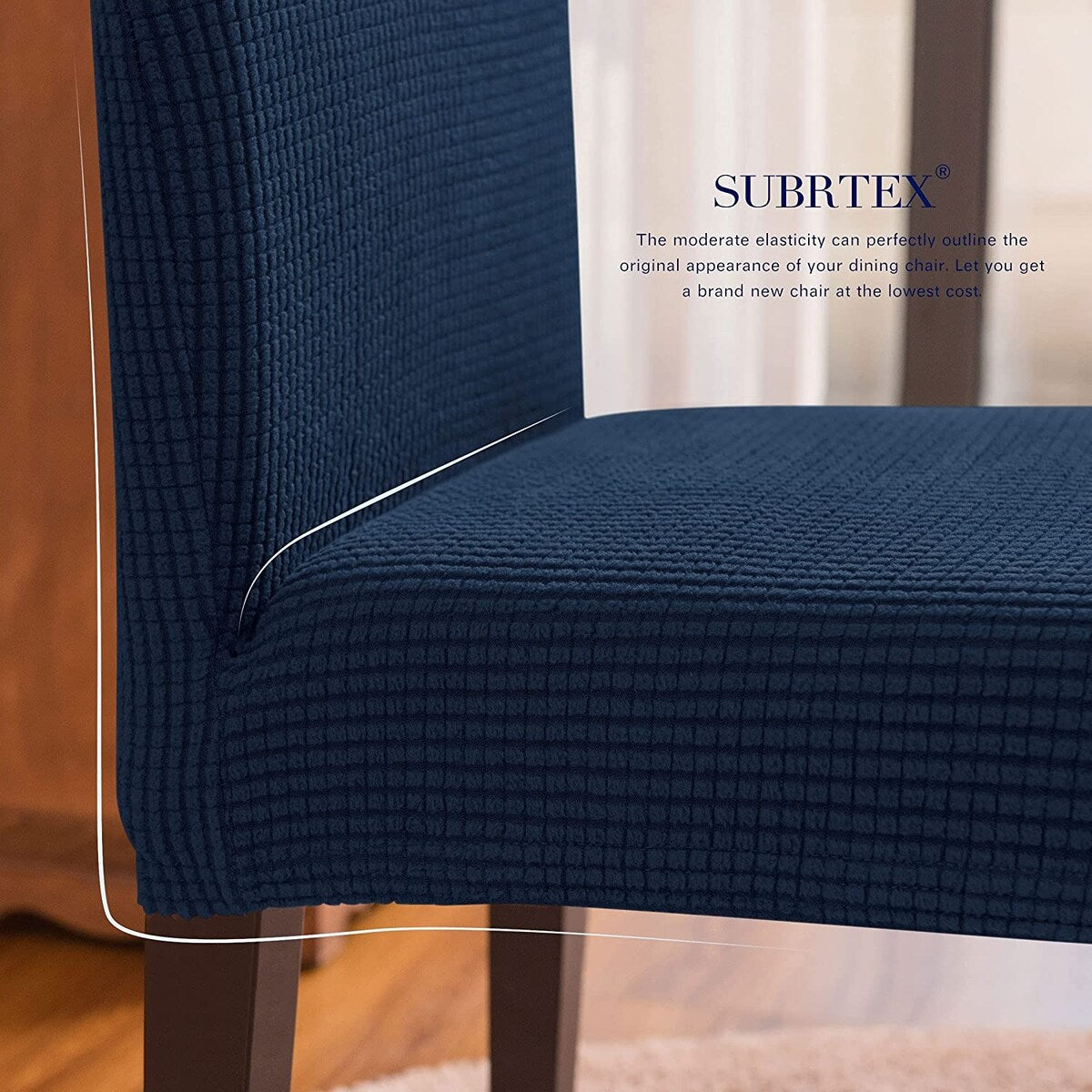 Subrtex Dining Chair Slipcover Set of 2 Furniture Protector