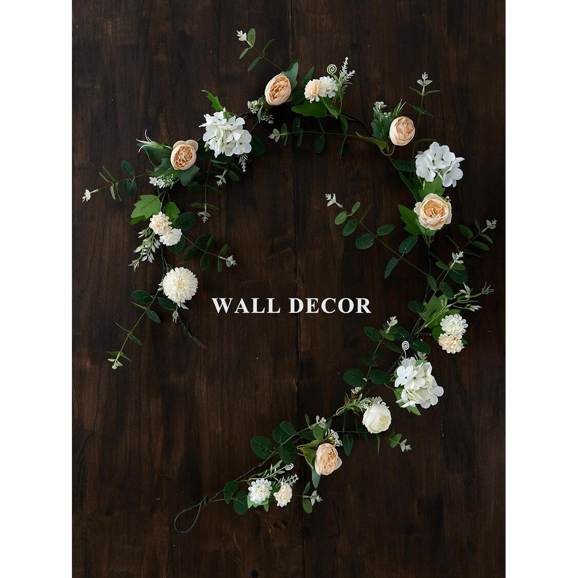 5.9Ft Eucalyptus Garland, Artificial Fake Flower Greenery Garland