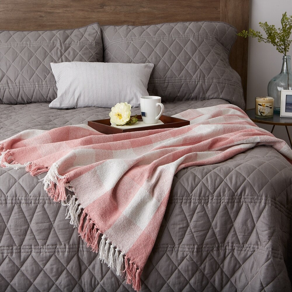 Porch & Den Crestridge Woven Cotton Throw