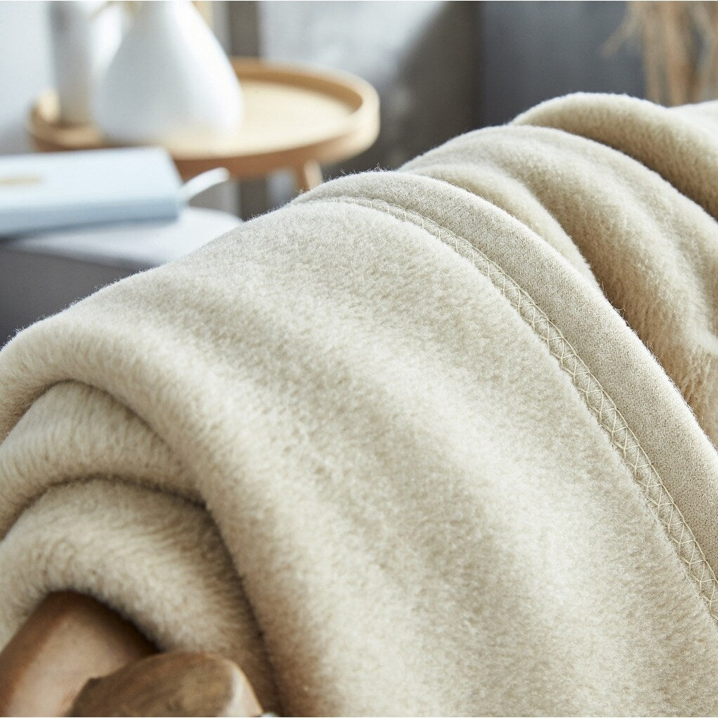 IBENA Solid Plush Throw in 16 Colors