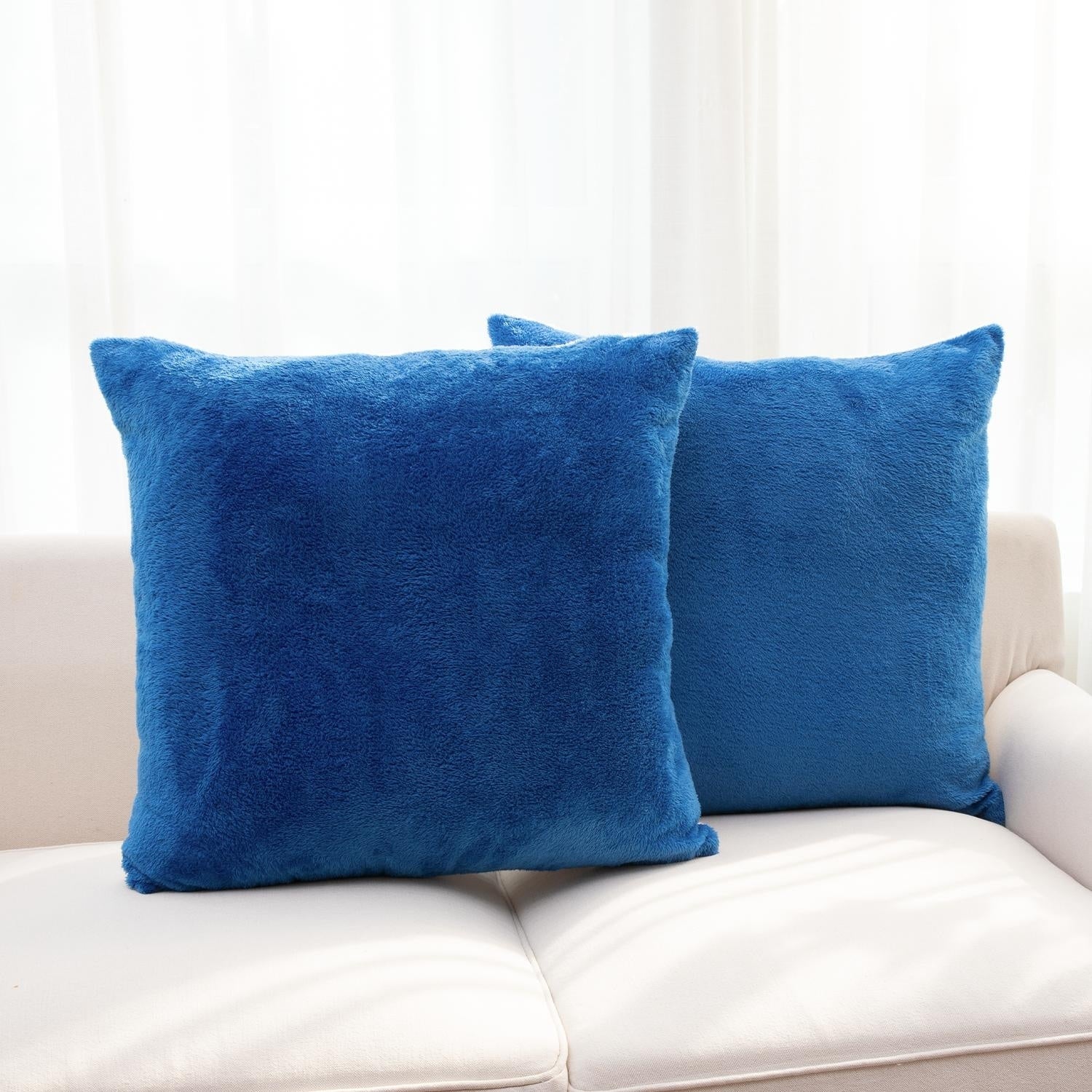 Cheer Collection Set of 2 Ultra Soft and Fluffy Throw Pillow