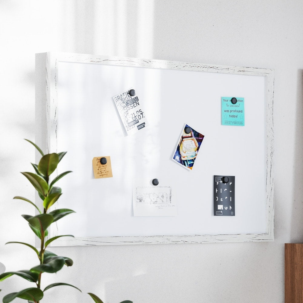 Commercial Wall Mount White Board with Marker, Eraser, and Magnets