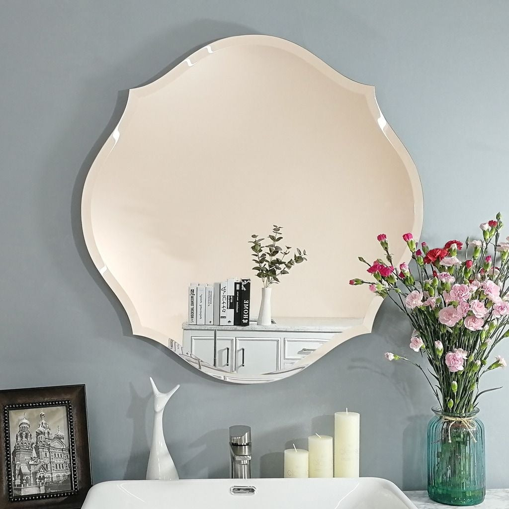 Mirror Trend Beveled Accent Frameless Mirror - 28*28*0.71