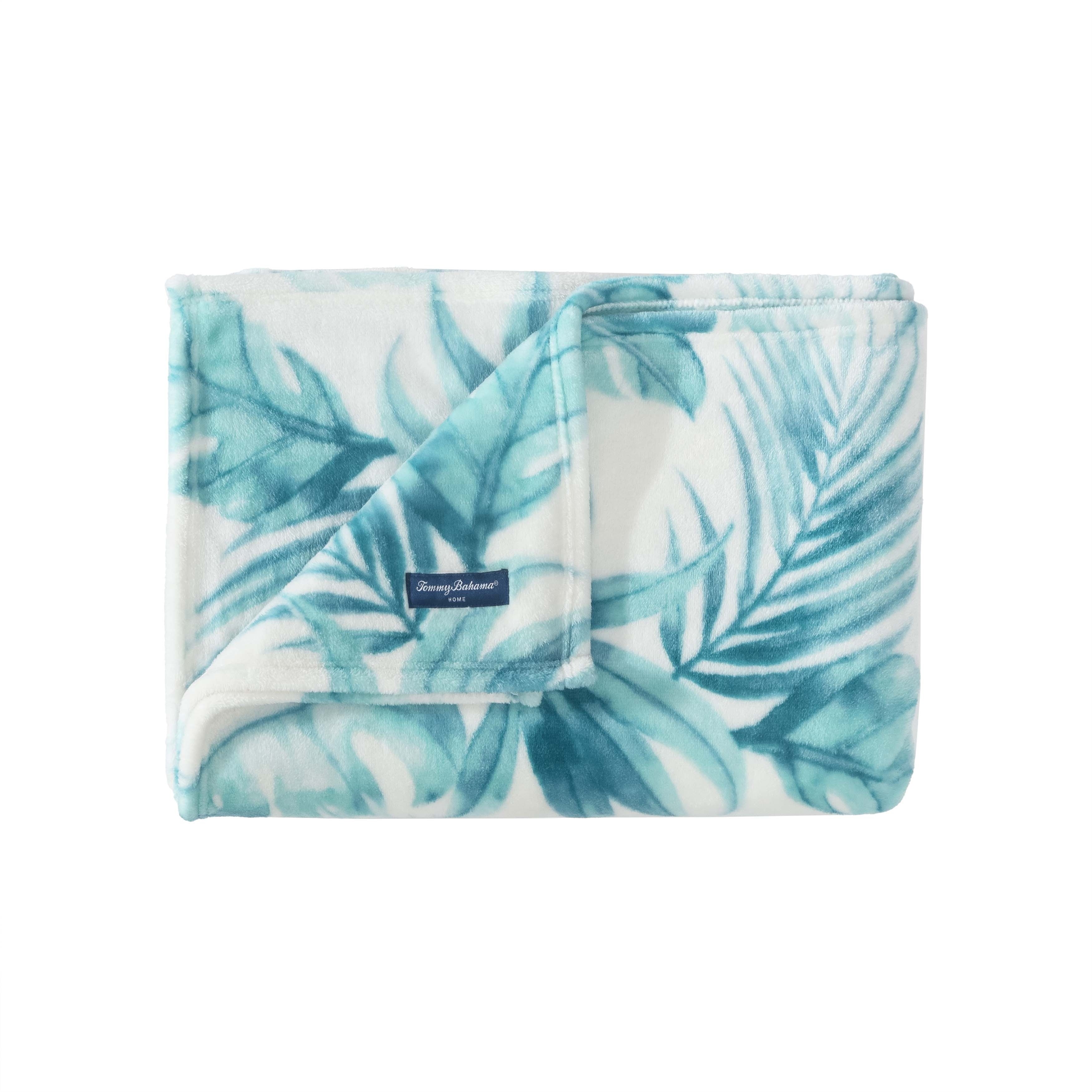 Tommy Bahama Printed Ultra Soft Plush Fleece Throw Blanket