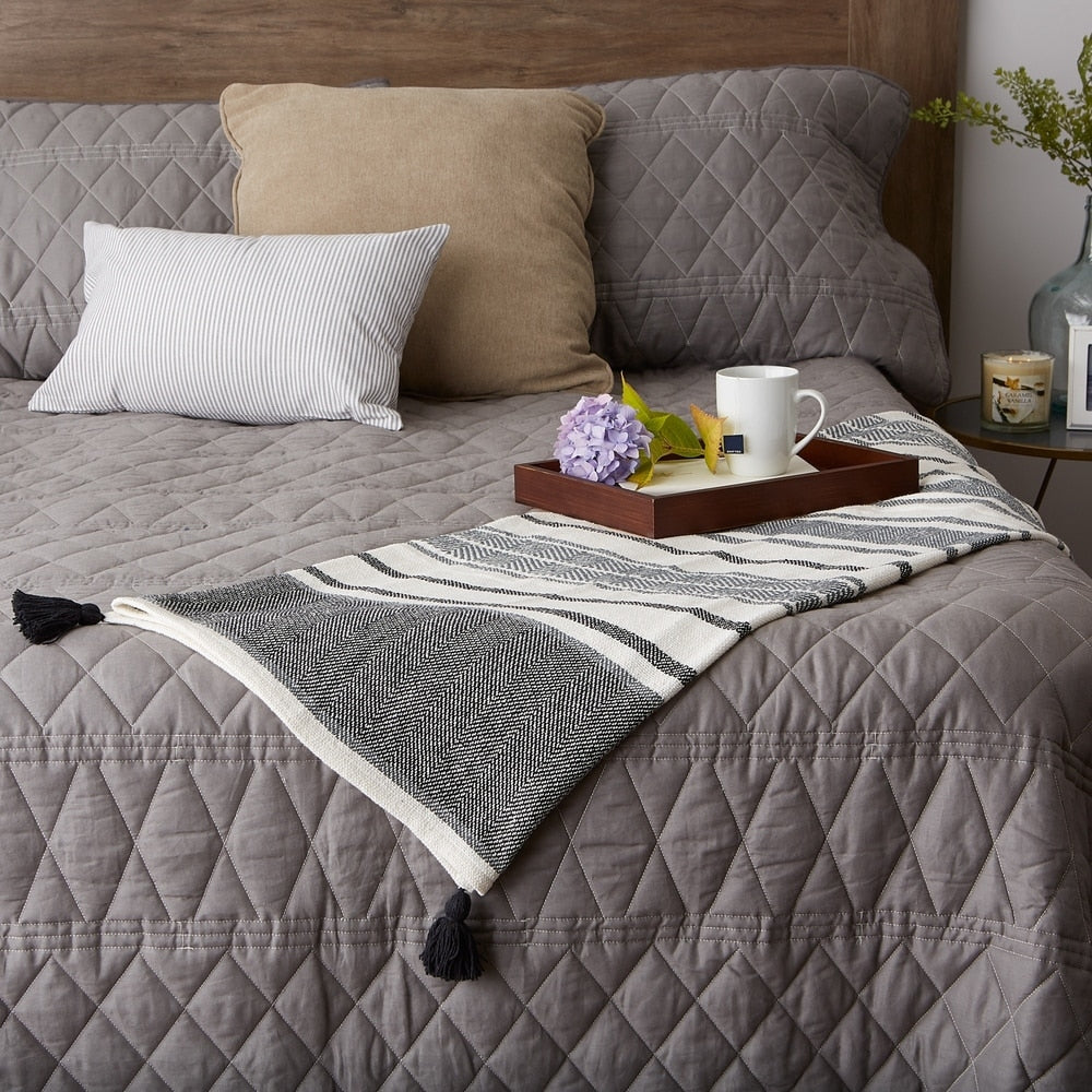 Porch & Den Crestridge Woven Cotton Throw