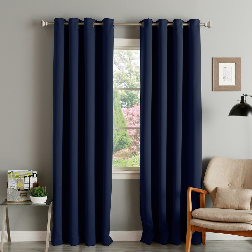 Aurora Home Grommet Top Insulated 108-inch Blackout Curtain Panel Pair