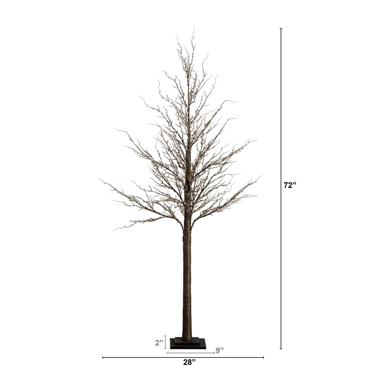 6' Pre-Lit Artificial Trig Tree with 480 Warm White LED Lights