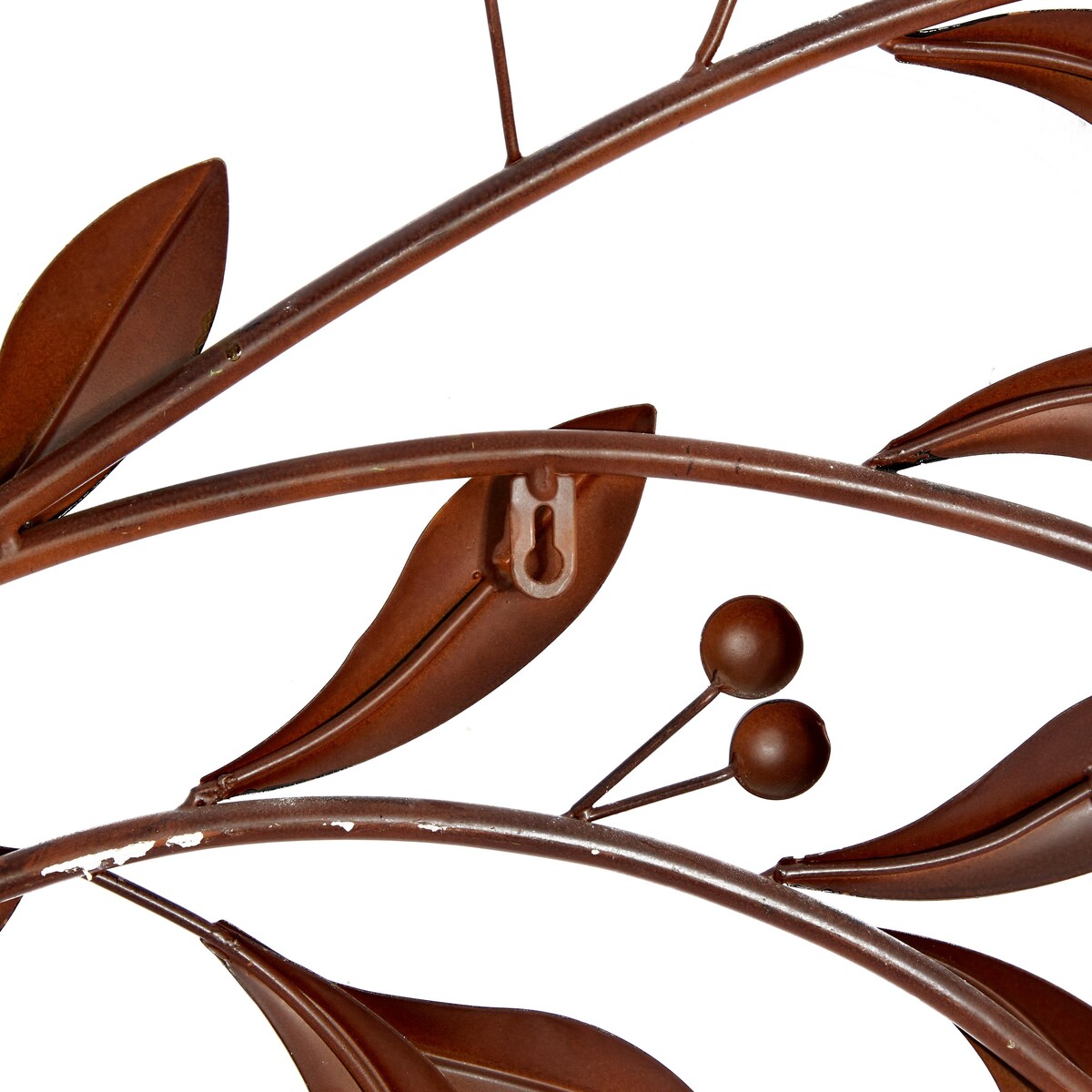 Metal Leaf Home Wall Decor - Brown - Roche River Decor