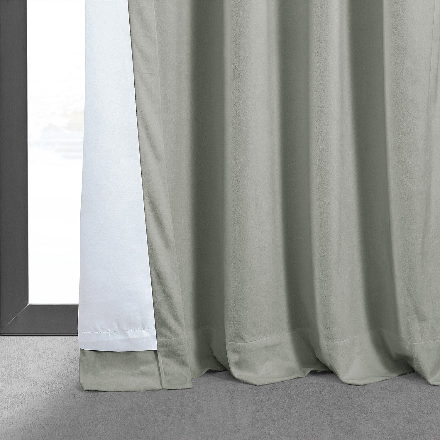 Exclusive Fabrics Signature Velvet Blackout Curtains (1 Panel) - Luxurious Single Drapery for Enhanced Light Blockage