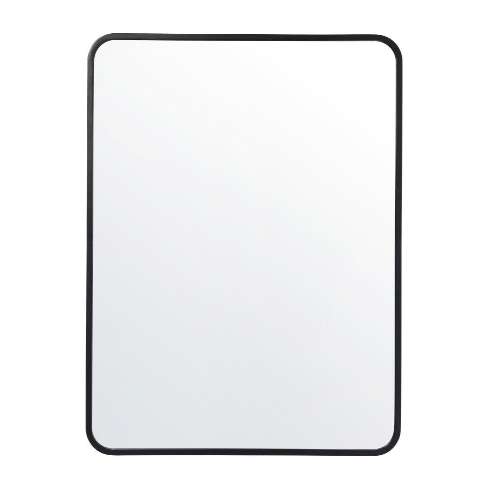 Wall Mount Shatterproof Rectangular Accent Wall Mirror with Metal Frame