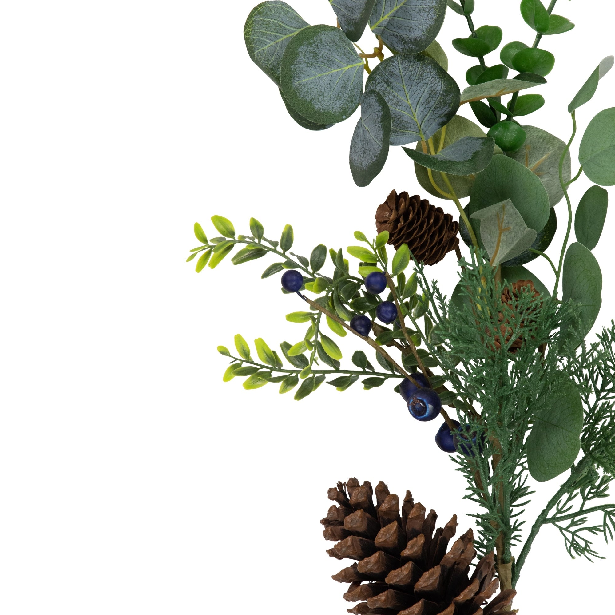 32 Blueberry Eucalyptus Pine Artificial Christmas Spray