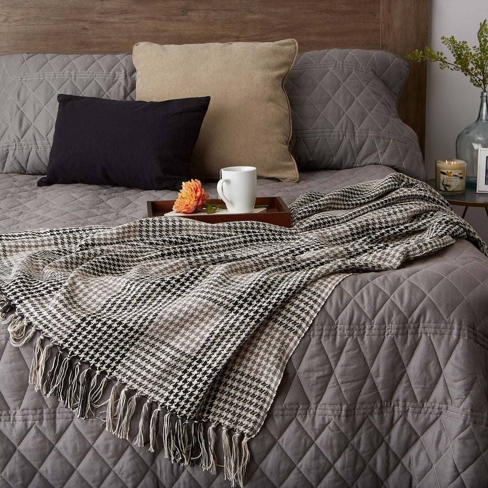 Porch & Den Crestridge Woven Cotton Throw