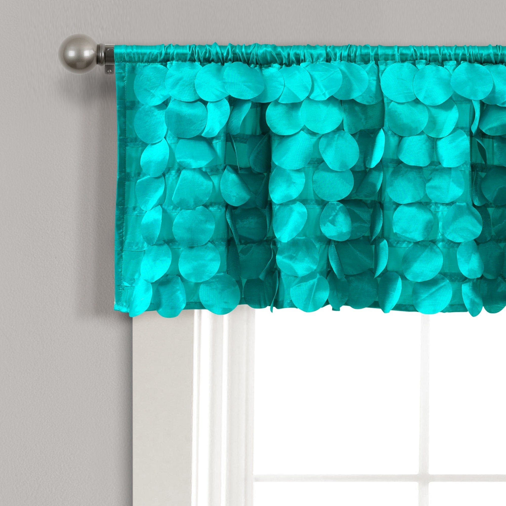 Lush Decor Gigi Delicate Textured Window Valance