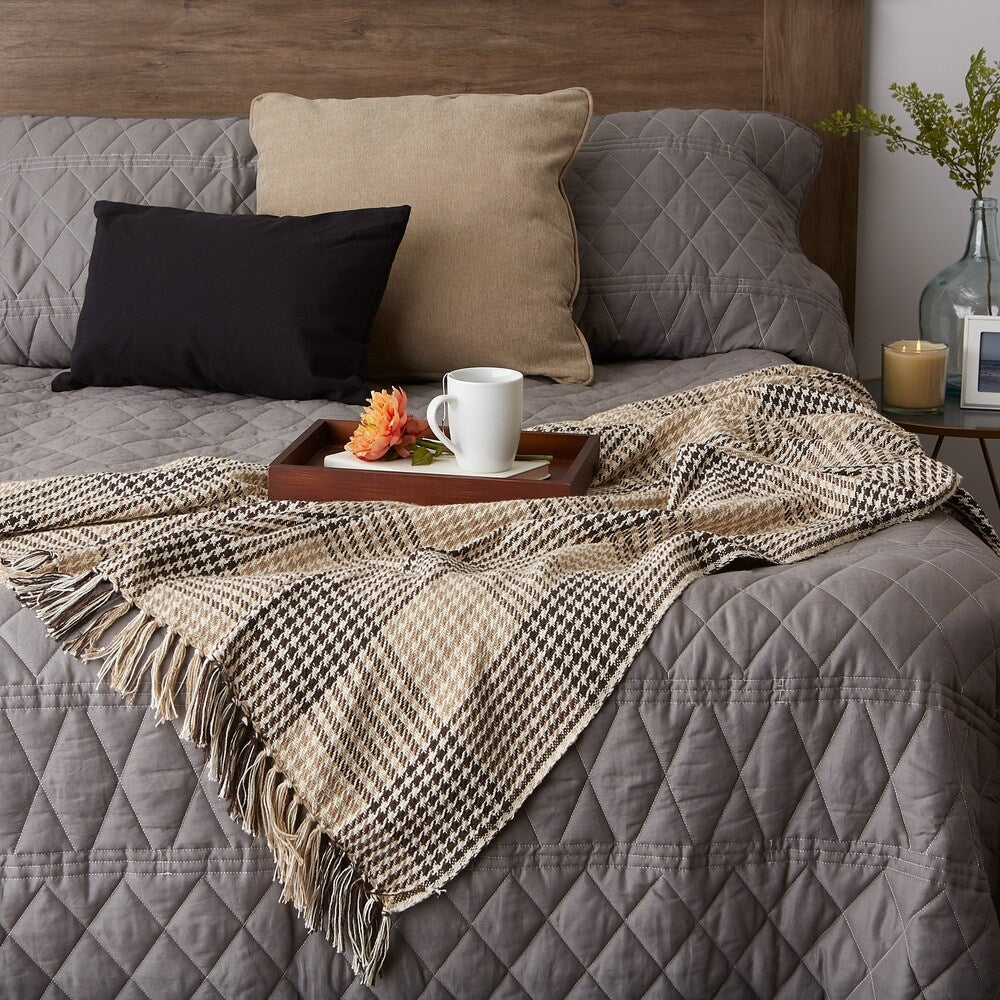 Porch & Den Crestridge Woven Cotton Throw