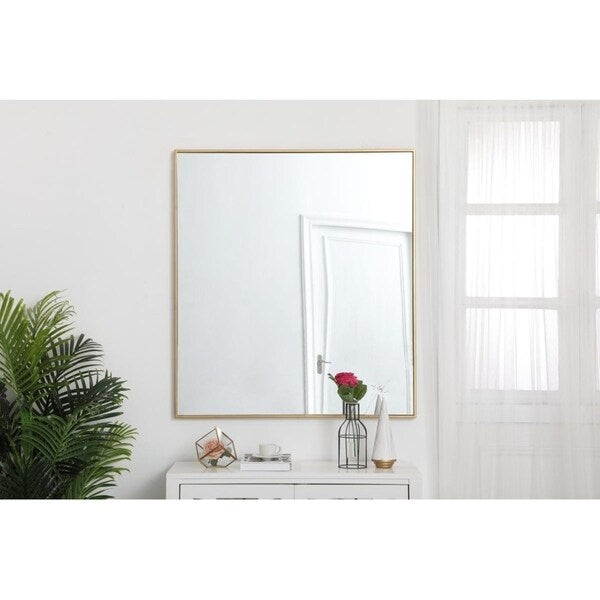 Carson Carrington Salsnas Metal Frame Rectangular Mirror