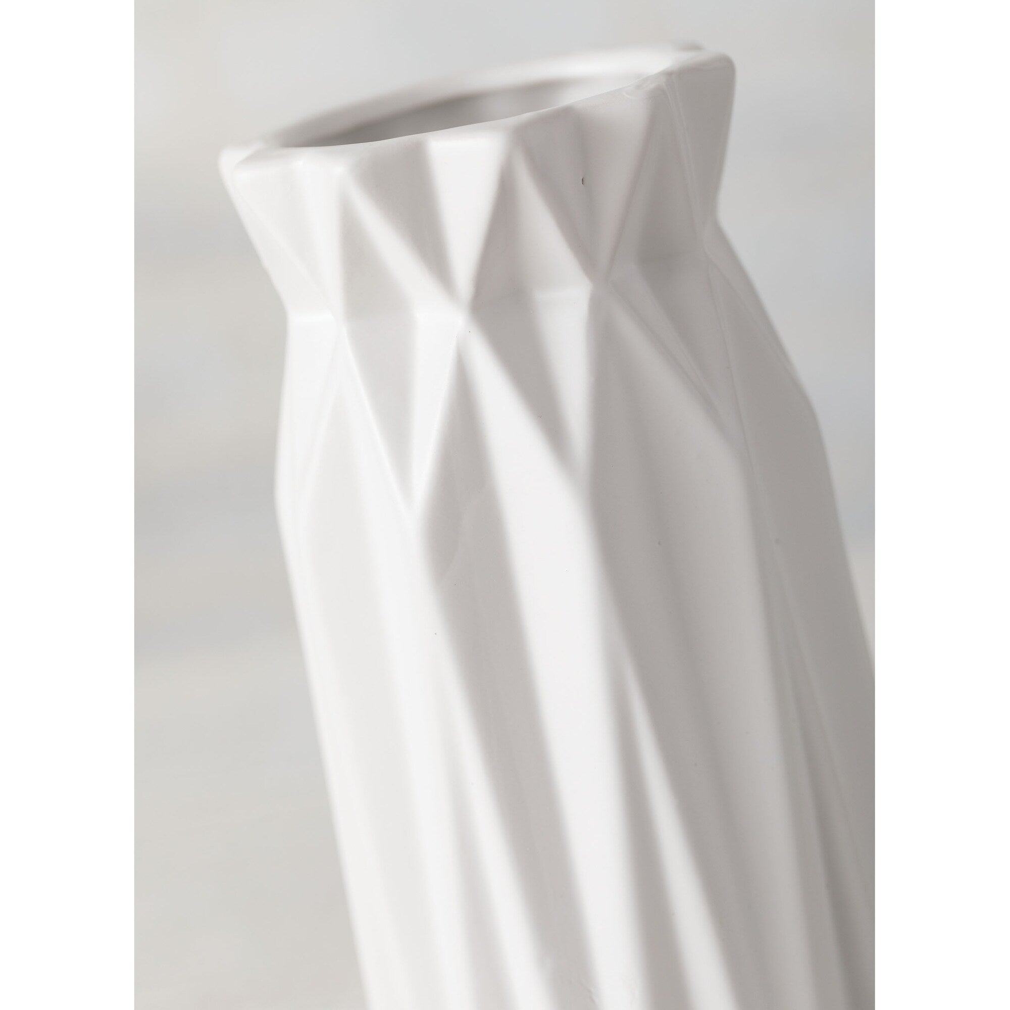 Sullivans Origami Vase 9.25H White - 4L x 4W x 9.25H